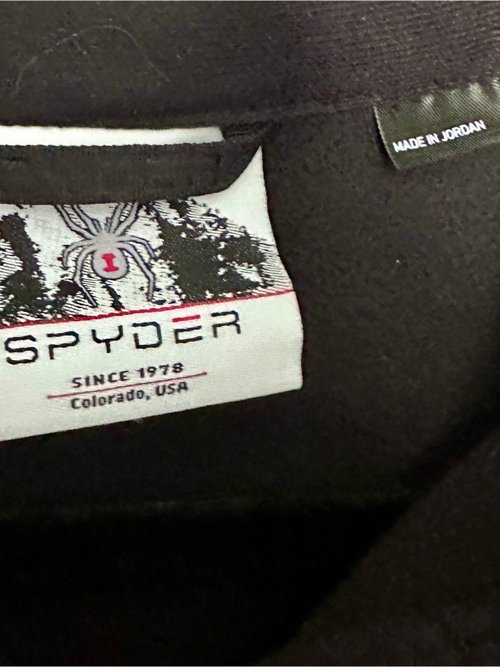 Spyder Outbound Half Zip Pullover Blue Black Men’s Size L - Picture 3 of 5